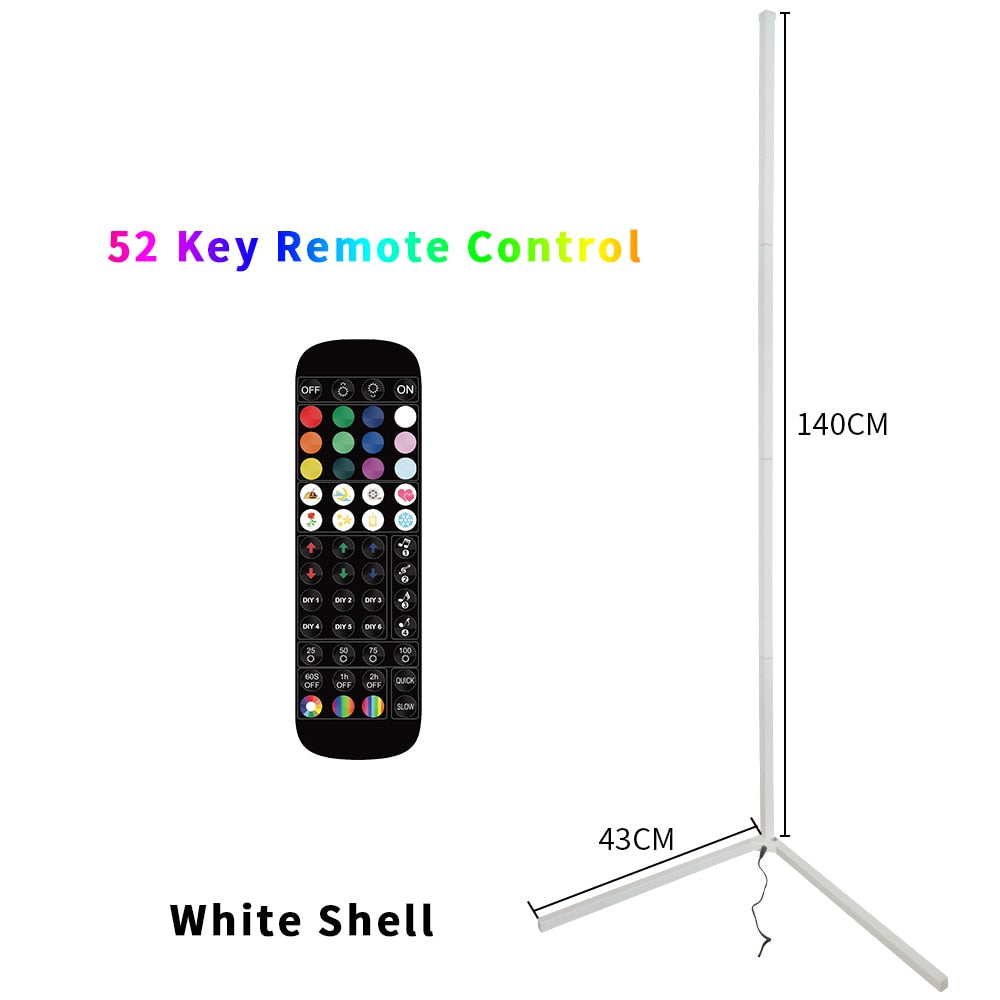 RGB LED Floor Lamp Living room Corner Lamp Smart APP Remote Control Modern Atmospheric Standing Stand Light Christmas Decor